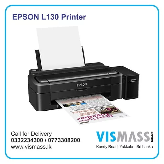 Epson L130 Printer With Sublimation Ink To Print On Sublimation Paper 4411